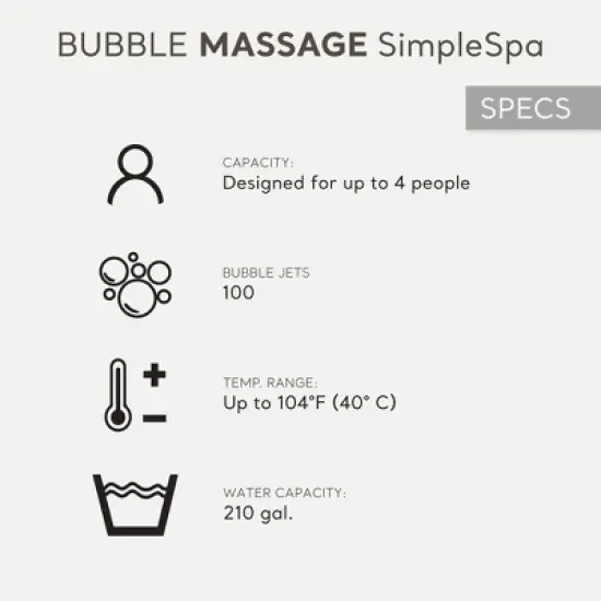 Intex SimpleSpa Bubble Massage Inflatable image {4}