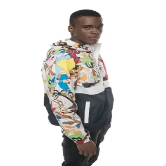 Members Only Looney Tunes Print Jackets for Men Casual image {1}