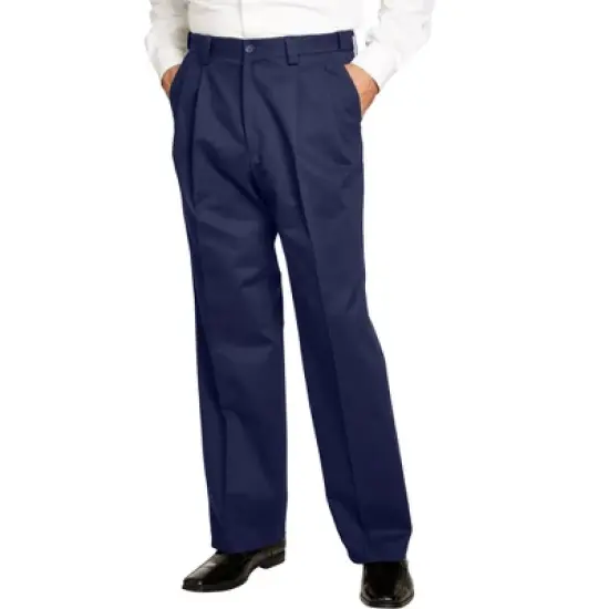 KingSize Men's Big & Tall Relaxed Fit Wrinkle-Free Expandable Waist Pleated Pants image {4}