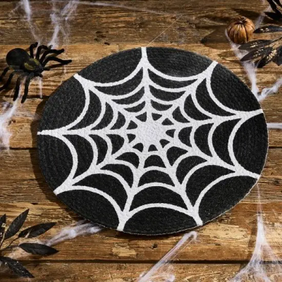 Split P Spider Web Round Placemat Set of 4 image {1}