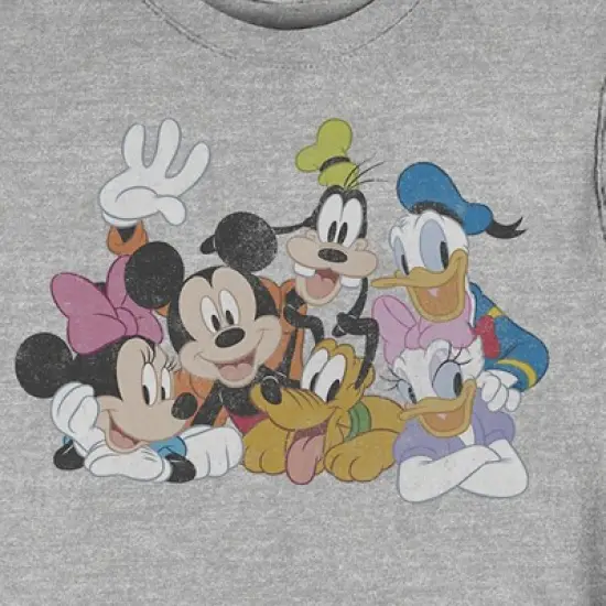 Men's Mickey & Friends Club House Group Shot Sweatshirt image {1}