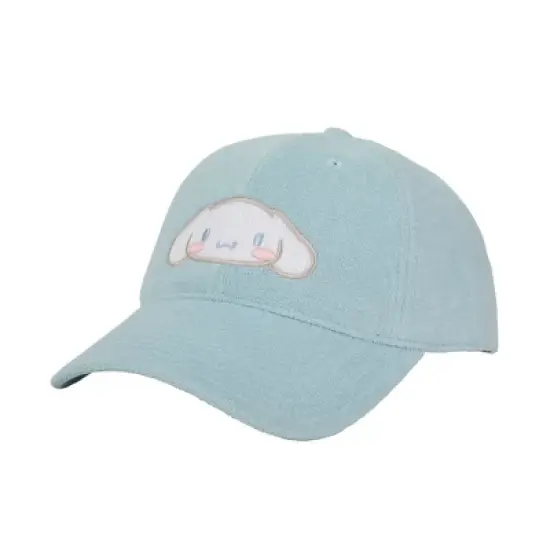 Cinnamoroll Embroidered Character Head Art Adult Blue Baseball Cap image {1}
