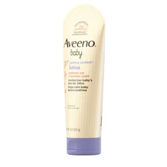 Aveeno Baby Calming Comfort Moisturizing Body Lotion - Lavender & Vanilla Scents - 8 fl oz image {3}