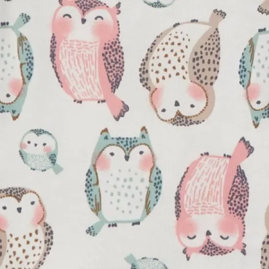 Carter's Just One You&reg; Toddler Girls' Owls and Stars Long Sleeve Pajama Set - Green/Pink image {2}