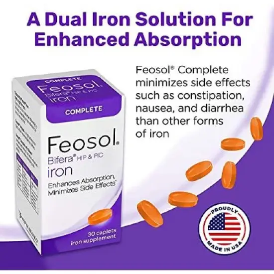 Feosol Complete With Bifera Iron, 30 Count image {4}