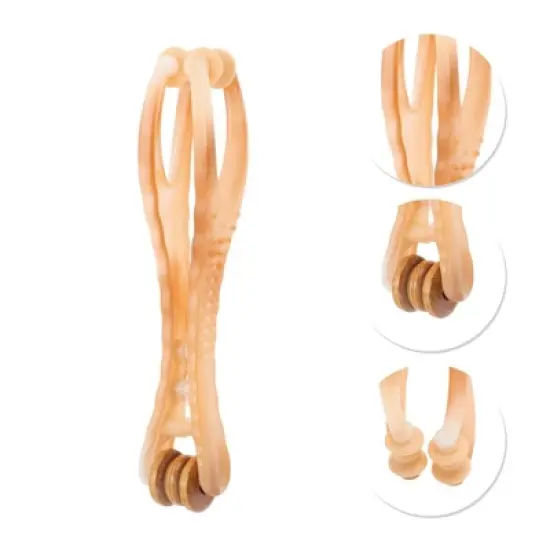 Unique Bargains Comfortable Finger Hand Massager Amber 1 Pc image {2}