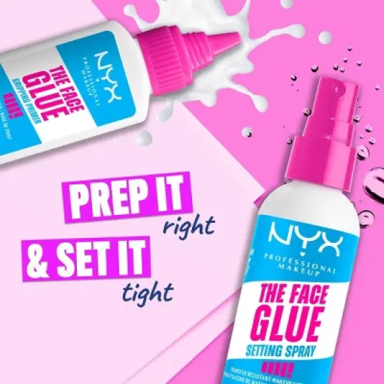 NYX Professional Makeup The Face Glue Makeup Setting Spray - 2 fl oz image {5}