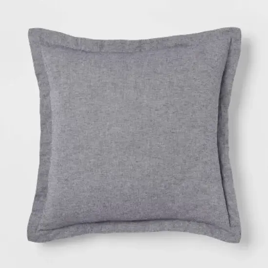 Euro Cotton Linen Blend Chambray Decorative Throw Pillow - Threshold&trade; image {8}