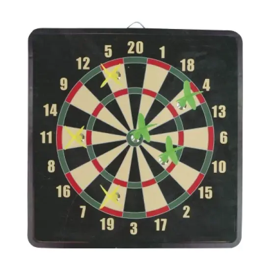 AreYouGame.com 2-in-1 Reversible Magnetic Dartboard Board Game: Educational Focus on Gross & Fine Motor Skills, Action Game for 1+ Players image {1}