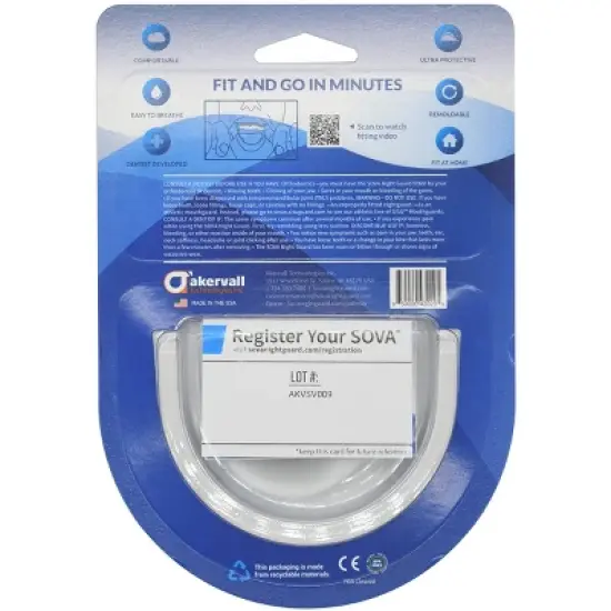 SOVA Adult Night Guard Mouthguard - Natural image {2}