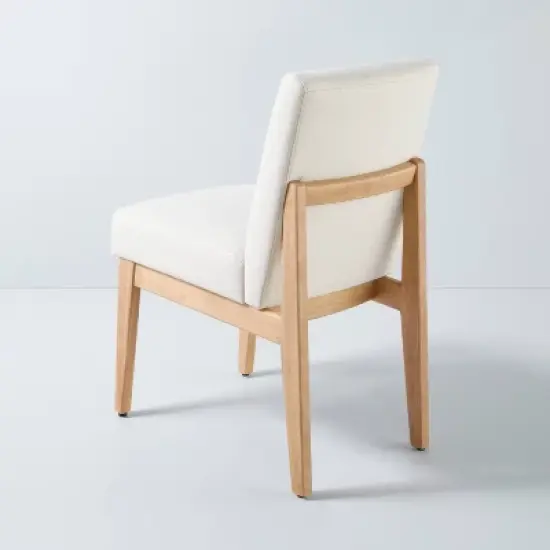 Upholstered Natural Wood Slipper Dining Chair - Hearth & Hand&trade; with Magnolia image {3}