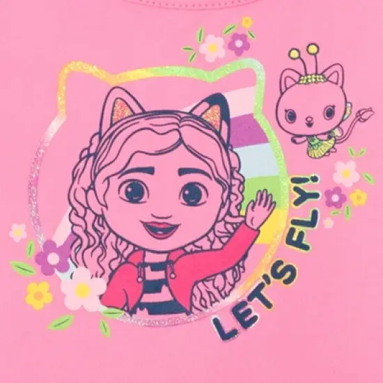 Dreamworks Gabby's Dollhouse Pandy Paws Kitty Fairy Girls 2 Pack Dresses Toddler to Big Kid image {5}