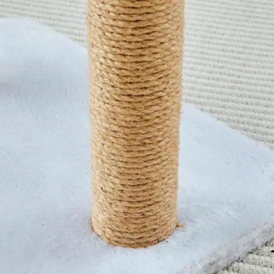 Two by Two Nashville - Ivory Scratching Post Cat Furniture - 18.5 in. Tall image {6}
