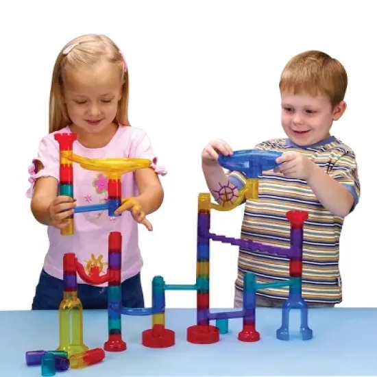 Edushape Transparent Marble Run - 48 Piece image {2}