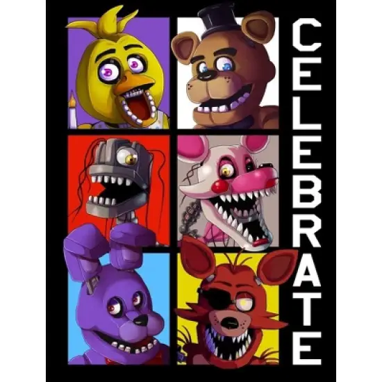 Five Nights at Freddy's Celebrate Boy's Black T-shirt image {1}