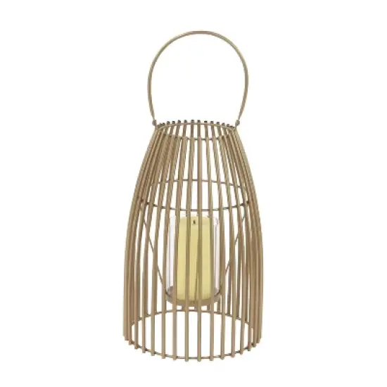 Modern Iron/Glass Decorative Caged Candle Holder - Olivia & May image {2}