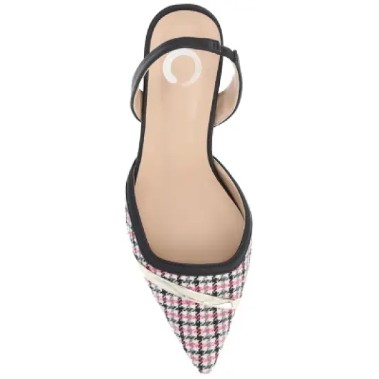 Journee Collection Womens Nellia Slip On Kitten Heel Mule Pump image {3}