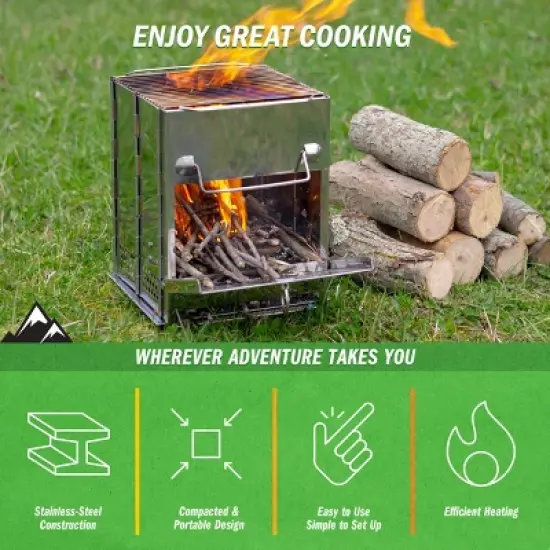 Portable Wood Burning Camp Stove image {2}