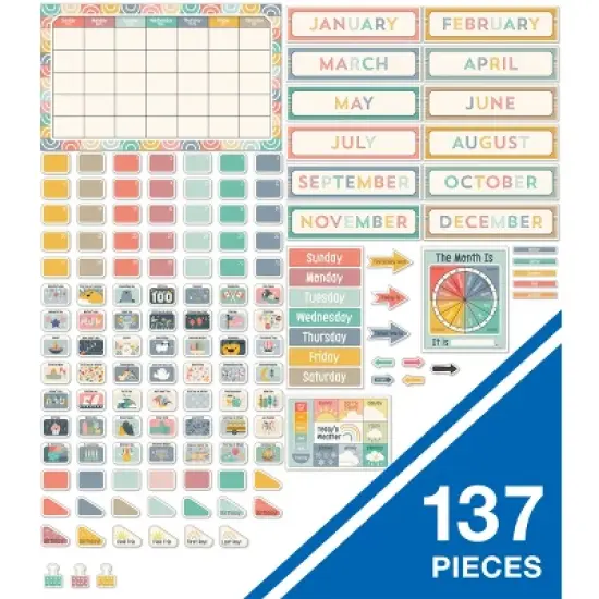 Carson Dellosa Education We Belong Calendar Bulletin Board Set (137 pieces) image {1}