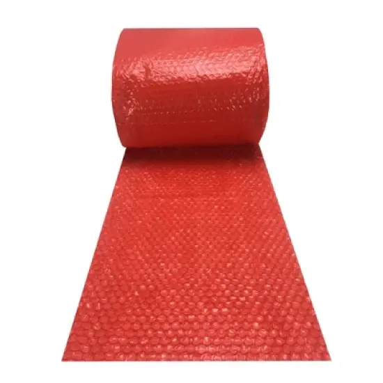 UBMOVE Small Red Bubble Roll Wrap- 12" x 120', Perforated Every 12" image {5}