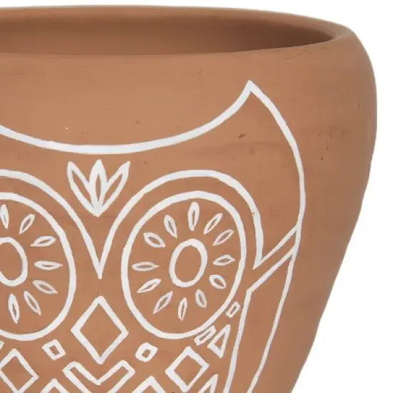 Owl Multi Terracotta Planter - Foreside Home & Garden image {1}