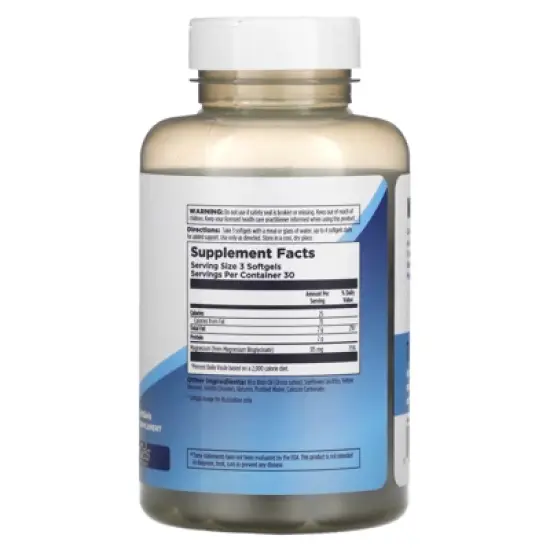 KAL High Absorption Magnesium Glycinate, 90 Softgels (105 mg per Softgel) image {1}