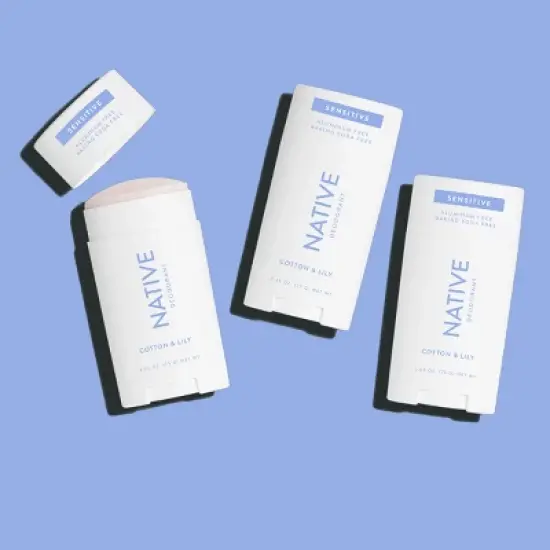 Native Sensitive Deodorant for Women - Cotton & Lily - 2.65oz image {4}