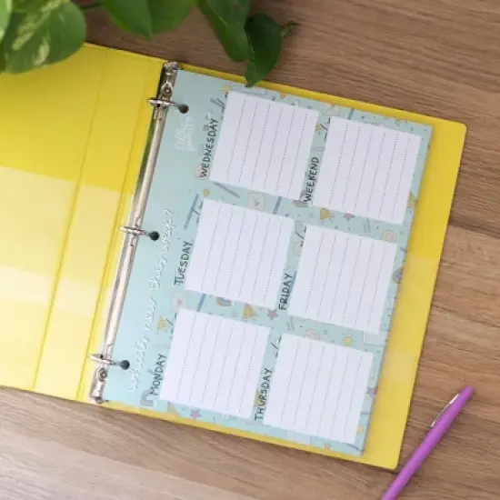 Undated School Doodle Weekly Deskpad - Callie Danielle image {6}