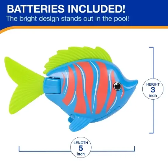 Swimways Rainbow Reef Fish, Guppie Goldberg: Dive Toy for Kids, Ages 5+ image {6}