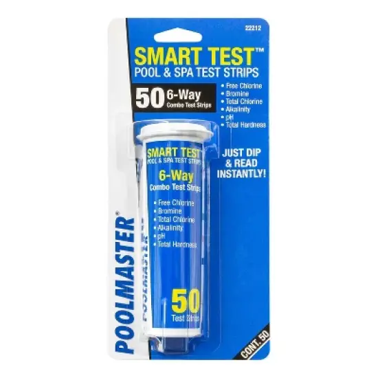 Poolmaster Smart Test 6 Way Swimming Pool and Spa Water Test Strips - 50pc image {4}