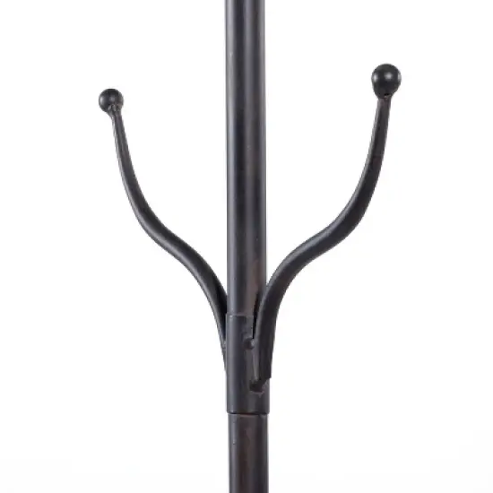 Industrial Metal Coat Rack Black - Olivia & May image {5}