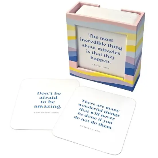 Green Inspired 115ct Daily Inspiration Set: Multicolor Affirmation & Inspire Cards with Metallic Ink & Offset Printing image {3}