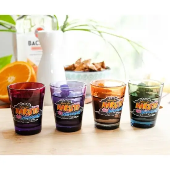 Just Funky Naruto Shippuden Team 7 Characters 2-Ounce Mini Shot Glasses | Set of 4 image {3}