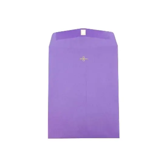JAM Paper 10x13 Open End Catalog Colored Envelopes w/Clasp Closure Ppl Recycle V0128182 image {4}