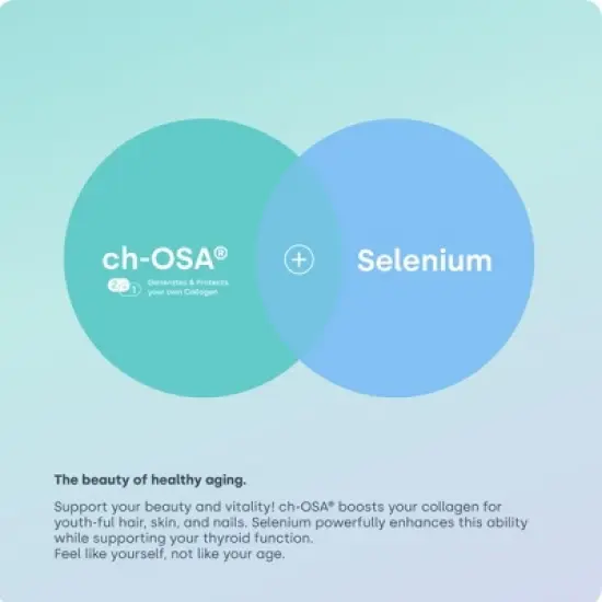 Biosil Healthy Aging - Beauty, Vitality & Thyroid Support - with Patented ch-OSA & Selenium image {6}