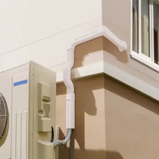 VEVOR Mini Split Line Set Cover 3-inch W 17.6Ft L, PVC Decorative Pipe Line Cover For Air Conditioner with 4 Straight Ducts, White image {1}