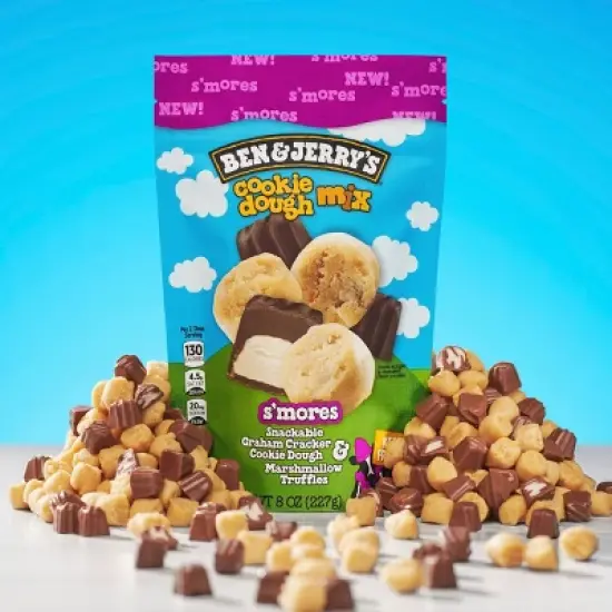 Ben & Jerry's S'Mores Frozen Cookie Dough Mix - 8oz image {2}