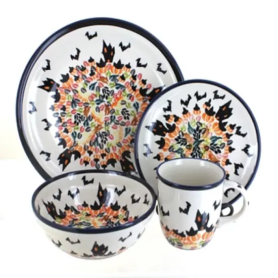 Blue Rose Polish Pottery Zaklady Dinnerware (16 PC) image {2}