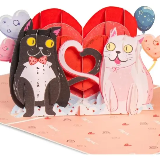 Paper Love 3D Valentines Day Pop Up Card - 8"x6" Frndly image {7}