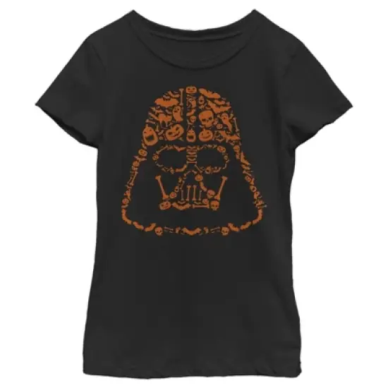 Girl's Star Wars: A New Hope Darth Vader Halloween Icons T-Shirt image {3}