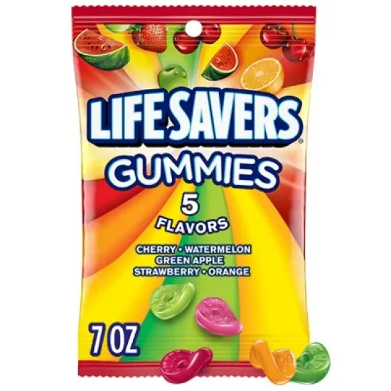 Life Savers Gummies 5 Flavors Gummy Candy - 7oz image {10}
