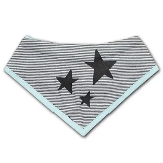 Star Wars Boy's 2-Piece Baby Yoda Stars Short Sleeve Baby Bodysuit Creeper, Bandana Bib and Striped Jogger Pants Set for infant image {1}