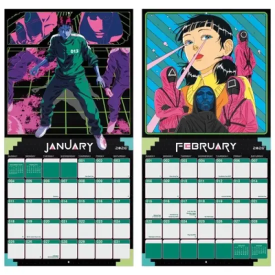 Netflix 2026 Squid Game 12"x12" Wall Calendar image {5}