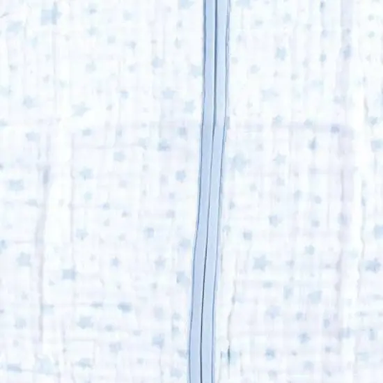 Hudson Baby Infant Boy Muslin Cotton Sleeveless Wearable Sleeping Bag, Sack, Blanket, Blue Stars image {2}