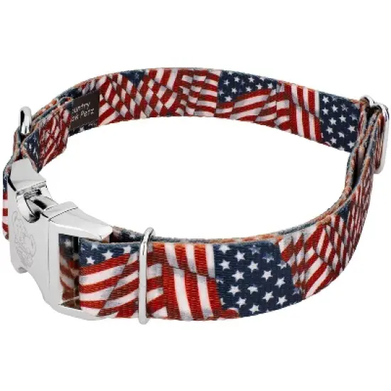 Country Brook Petz Premium Patriotic Tribute Dog Collar image {1}