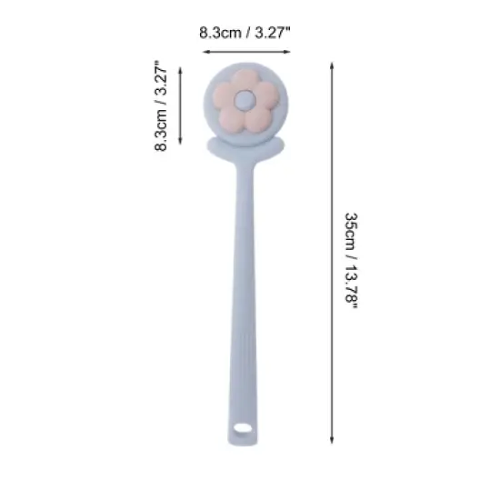 Unique Bargains Sunflower Long Handle Bath Brush 1 Pc image {1}