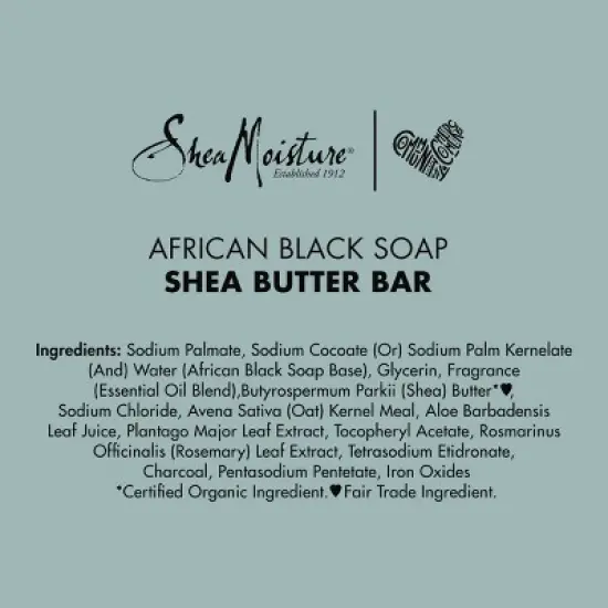SheaMoisture African Black Soap Original Scent Face and Body Bar Soap - 3.5oz image {4}