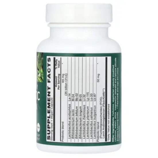 PlantFusion One Per Day Probiotic, 35 Billion, 30 Vegan Capsules image {1}
