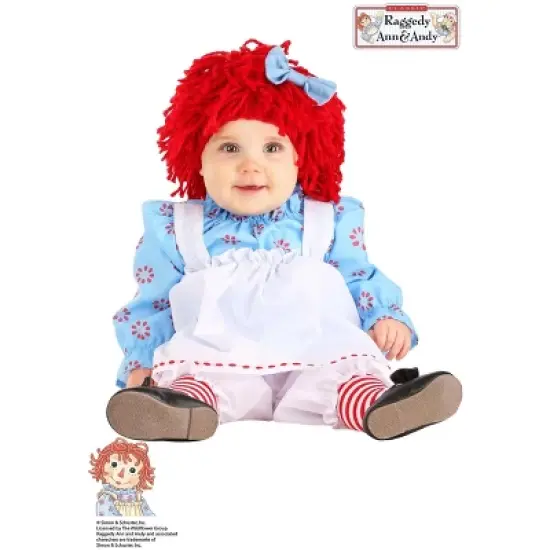 HalloweenCostumes.com Infant Raggedy Ann Halloween Costume | Baby Raggedy Ann Outfit image {1}