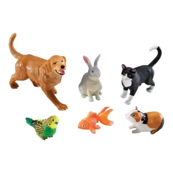 Kaplan Early Learning Company Jumbo Animals Set of 18 - Farm, Jungle, & Pets image {4}